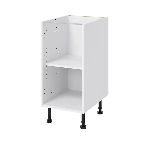 de garantie authentique Castorama Caisson Bas De Cuisine GoodHome Caraway Blanc H. 72 Cm X L. 40 Cm 1