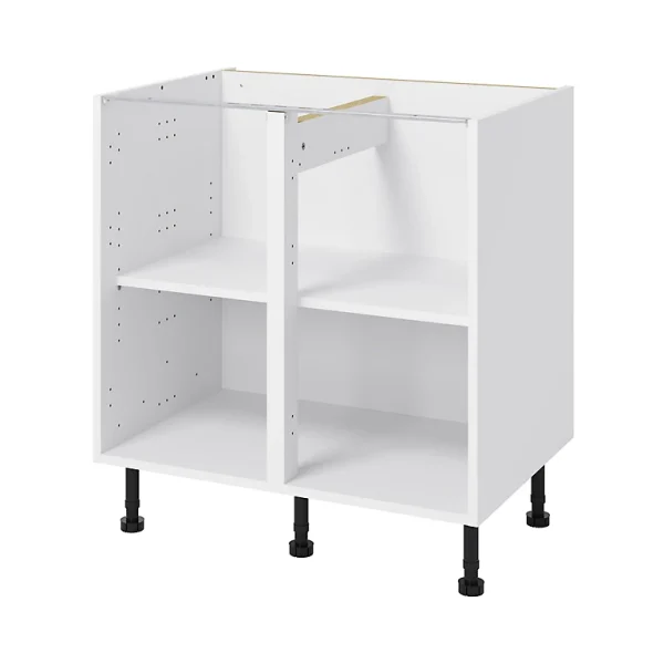 Castorama Caisson Bas De Cuisine GoodHome Caraway Blanc H. 72 Cm X L. 80 Cm excellents soldes 1