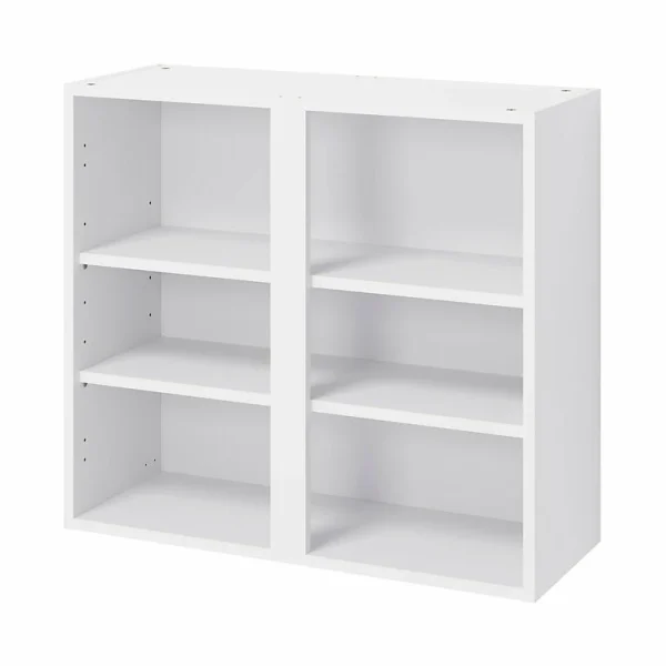 soldes de Noël Castorama Caisson Haut De Cuisine GoodHome Caraway Blanc H. 72 Cm X L. 80 Cm 1