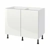 Achat Castorama Meuble Bas De Cuisine GoodHome Stevia Blanc H. 72 Cm X L. 100 Cm 5