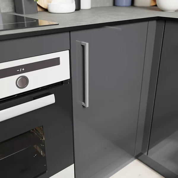 Pas Cher soldes France Castorama Poignée De Meuble De Cuisine GoodHome Golpar Effet Inox L. 23,3 Cm, 2 Pièces 1