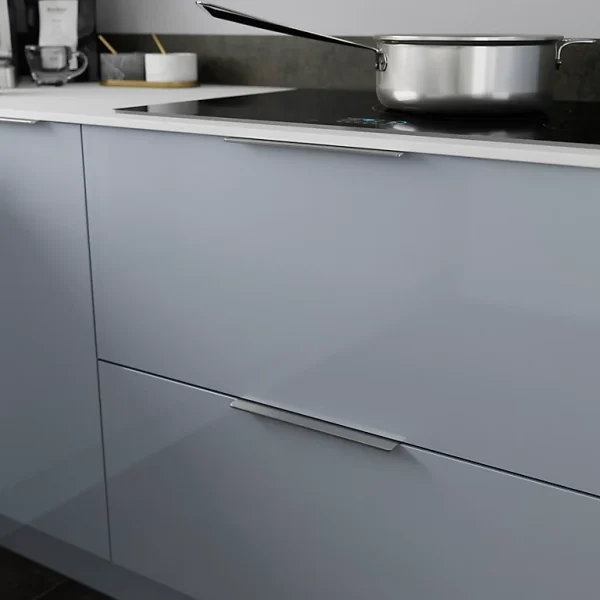 Castorama Poignée De Meuble De Cuisine GoodHome Pequin Effet Inox L. 25 Cm, 2 Pièces magasin paris 1